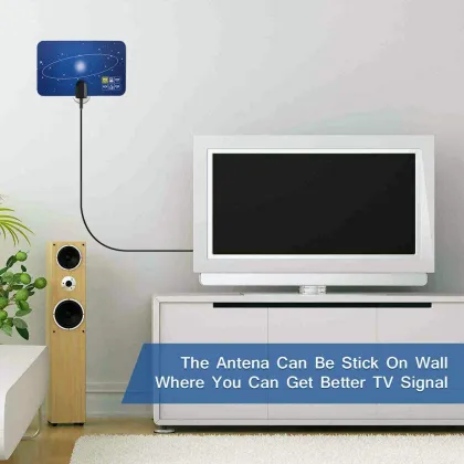 1080p HD UHF/VHF Indoor TV Antenna with F Connector