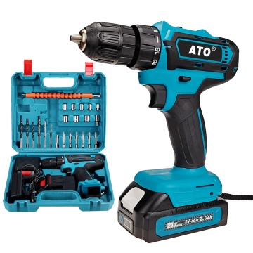 Cordless Power Drill and Screwdriver Kit with Li-ion Battery
