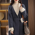 Casual cashmere coat on both sides