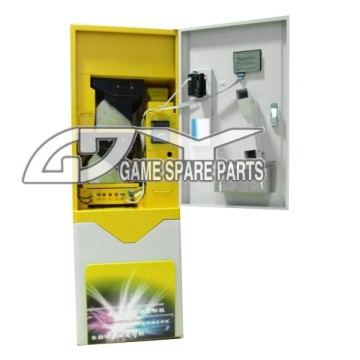 automatic cheap safe deluxe high speed game token money change machine with GSM function and double hopper and led