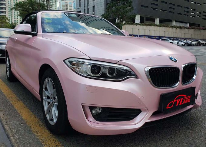 Pearl Matte Metallic Sakura Pink Car Film