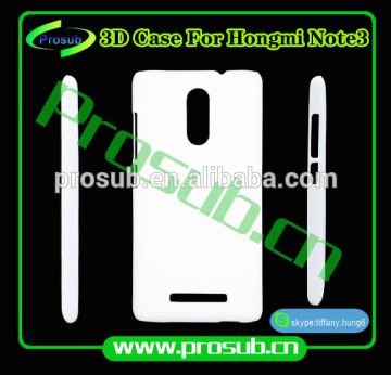 3d sublimation diy blank cell phone case cover skin for SFP-redmi note 3