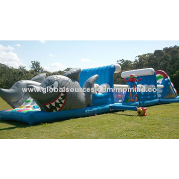 Inflatable Shark Trampoline for Amusement Park, ASTM, UL Marks
