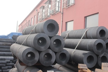 Water-cooled composite graphite electrode