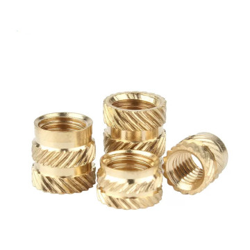 Brass Heat Set Melt Threaded Inserts and Nuts for 3D Printed Parts, Sizes M2 to M6 with Knurled Finish