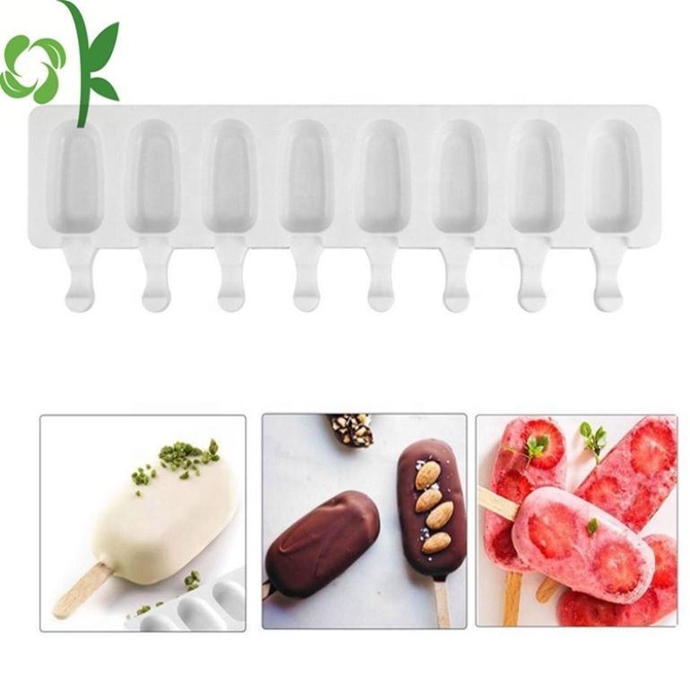 Mini 8 Cavities Silicone Ice Cream Pop Mold