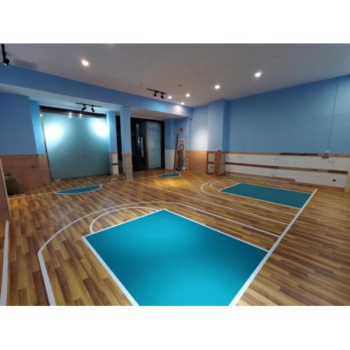 PVC vinyl 6mm thickness basketball court flooring