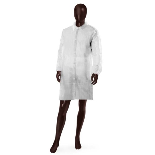 Disposable lab coat With Shirt Collar