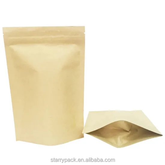 Biodegradable Kraft Paper Tea Packaging Pouch