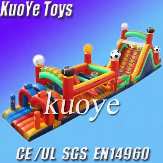 pvc material and inflatable course novelty and popular inflatable obstacle course jungle