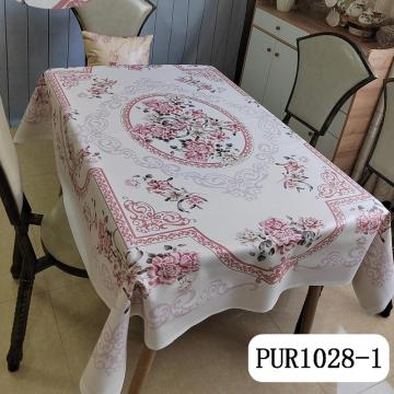 Fleurs roses toile peinture à l&#39;huile PU nappe individuelle