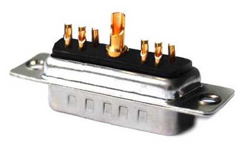 Power D-SUB Plug Straight 11W1 with solder cup