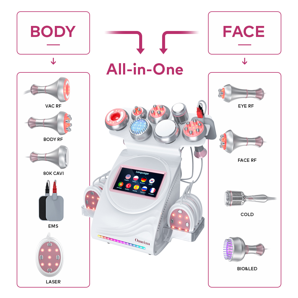Omeina best 9 in 1 cavitation machine