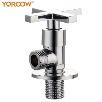 Chromed Brass Angle Valve for Toilet Stop Check Valve