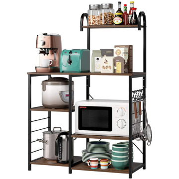 3/4 Tier Eisenrahmen Holzbuchhandel für den Aufbewahrungszimmer im Wohnzimmer