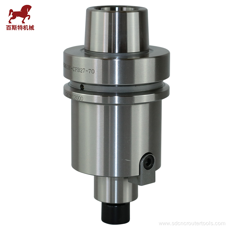 Mandril de herramienta CNC HSK63F FMB27 Arbor de fresa frontal