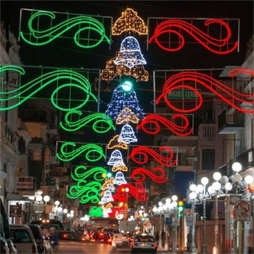 Customized Outdoor Street Pole LED 2D Christmas Bells Light