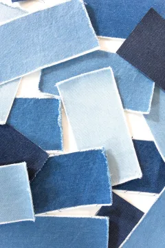 Denim damask fabric for women