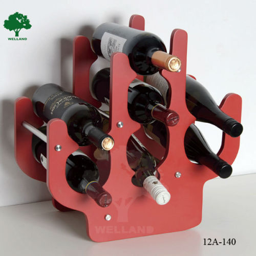 New designed tabletop wood wine rack