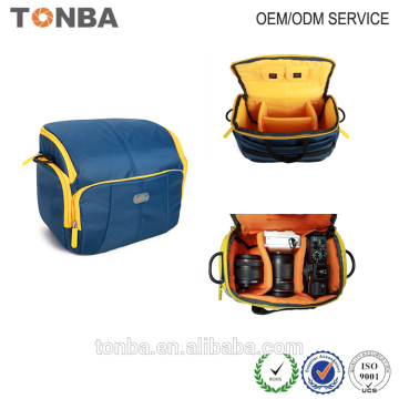 DSLR Cute Blue Bag Waterproof Sling Camera Bag for Boys and Girls
