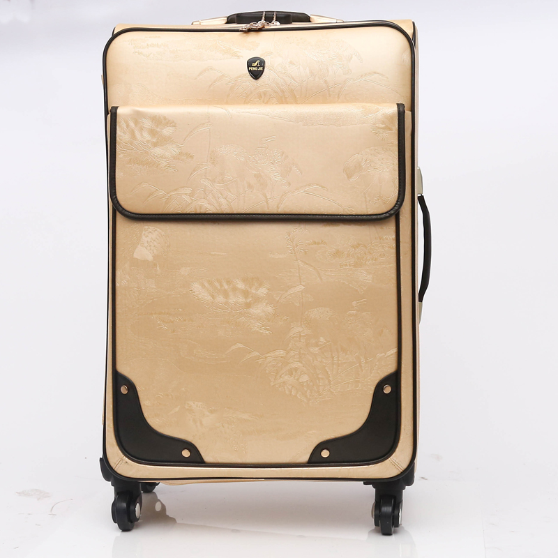  Great quality PU genuine leather business leisure luggage