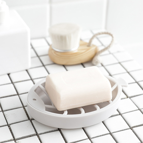 1PC Kitchen Bathroom Supplies Fish-shaped Double-layer Plastic Bathroom Soap Tray Drain Soap Dish Portable Bathroom Soap Box