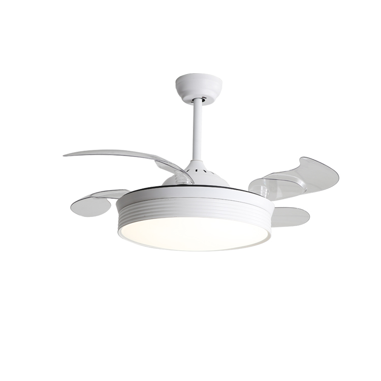 4 Blades Retractable Ceiling Fan Light