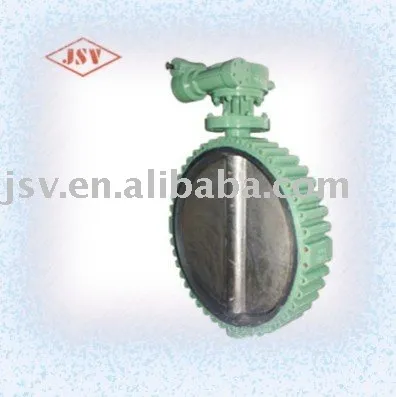 Liner Wafer Lug Butterfly Valve with Gear