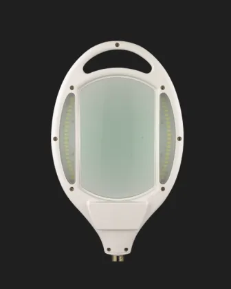 Sophisticated Tech Desk Lamp with Magnifying Glass for Close Work