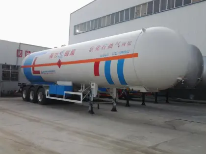 Liquefied petroleum gas semitrailer gas transport trailer