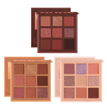 Nude Eyeshadow Palette: Private Label, Custom Pressed, Vegan, Cruelty-Free, 9-Color Eye Shadow