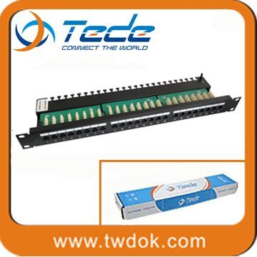 TEDE RJ45 cat6 24port patch panel