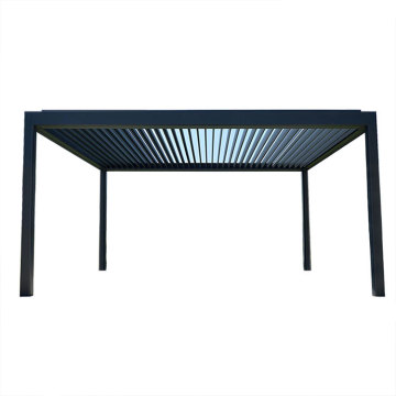 3x3m Mobile Aluminum Alloy Gray White Flip Louver Gazebo