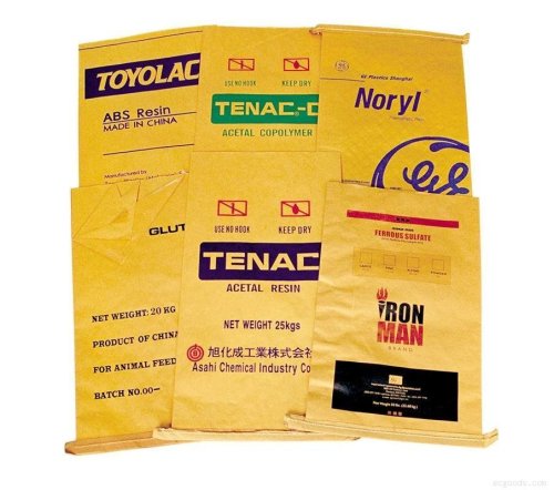 Antistatic Damp-proof 60 - 250gsm Chemical Cement Paper Bags With Good Air Ventilation