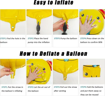 Smiling aluminum foil balloon