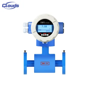 IP65 Industrial Electromagnetic Flow Meter Sensor: Battery-Powered, Waterproof, and Features Digital HART Output