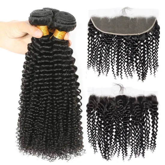 Natural hair extensions virgin human hair vendor with bundles and frontal raw cuticle aligned indian remy hair wholesale