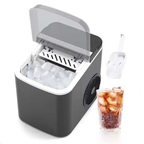 Portable Touchpad Control Mini 1.3L Bullet Ice Maker: Ideal for Home or Office