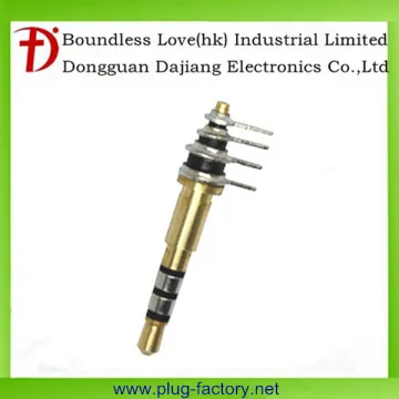 4 pole 4 pin 3.0mm tray 25L earphone jack 2.5 pcb plug