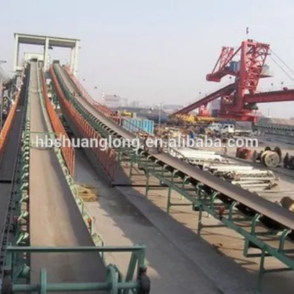 Chemical resistant rubber conveyor belt