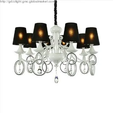 Drum Shade Crystal Ceiling Chandelier Pendant Light Fixture