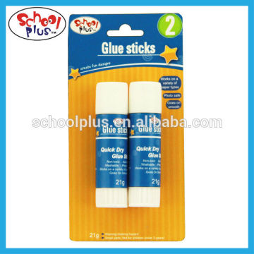Non-toxic 2PCS pva Glue Stick Packed in Blister Card