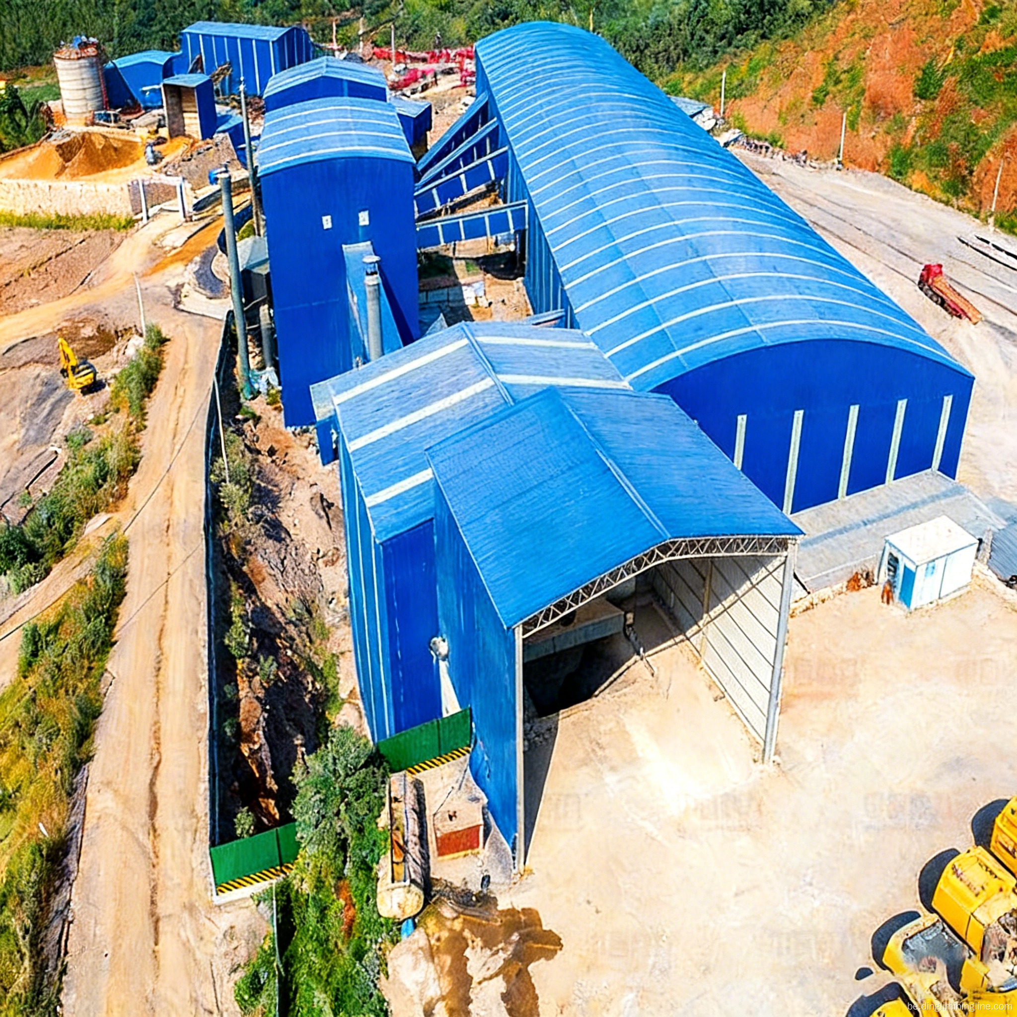 800-1000 TPH вытворчасці пяску і запаўняльнікаў Праект