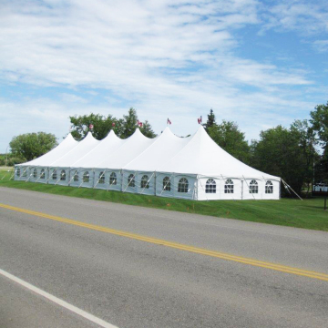 COSCO Aluminium Frame & PVC Fabric White Modular Hospital Tent with Side Walls
