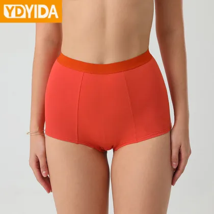 Ladies Pure Cotton Plus Size Solid Color Boxers