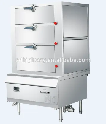 30KW Commercial induction steaming cookler rice for rice and seafood big wok kitchen cooking Hotel steaming cabinet