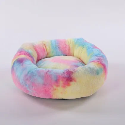 Felt Warm Luxury Round Donuts Pet Bed