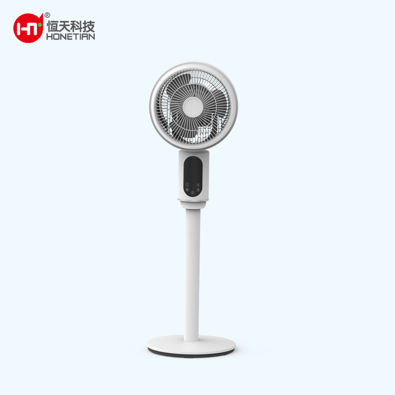 HONETIAN speech control remote control negative ion 12 speeds 4 modes 12 timer 8 inches DC circulator custom colors stand fans