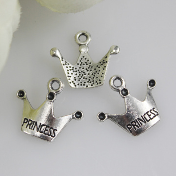 200 sztuk hurtowych partii hurtowych Tybeta Plated Crown Wisiorki Charms Do Tworzenia Biżuterii