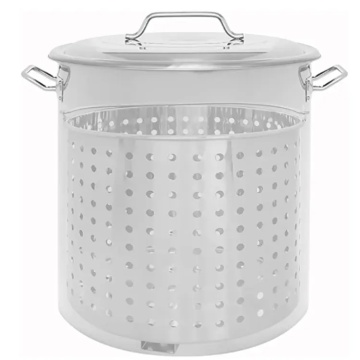 Stainless Steel Soup Pot Cookware Set with Steamer Basket